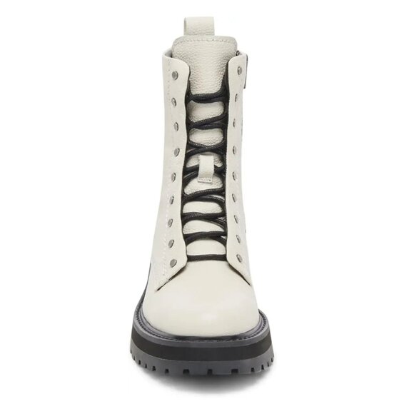 NEW DOLCE VITA Leather Ranier Booties in off white for women 925 4t2 - Picture 6 of 7